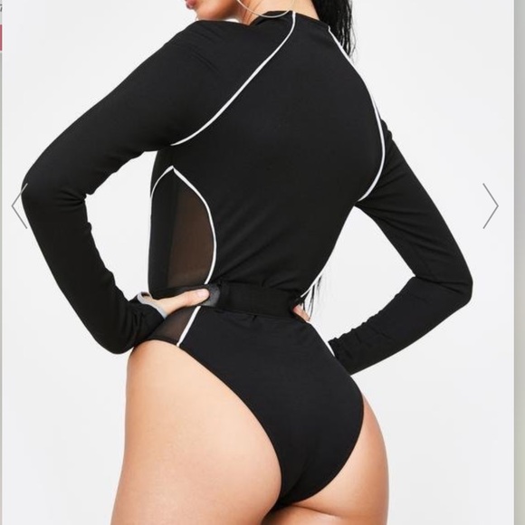 Dolls Kill | Tops | Dolls Kill Hashtag Executive Suite Reflective Bodysuit  Size Small | Poshmark